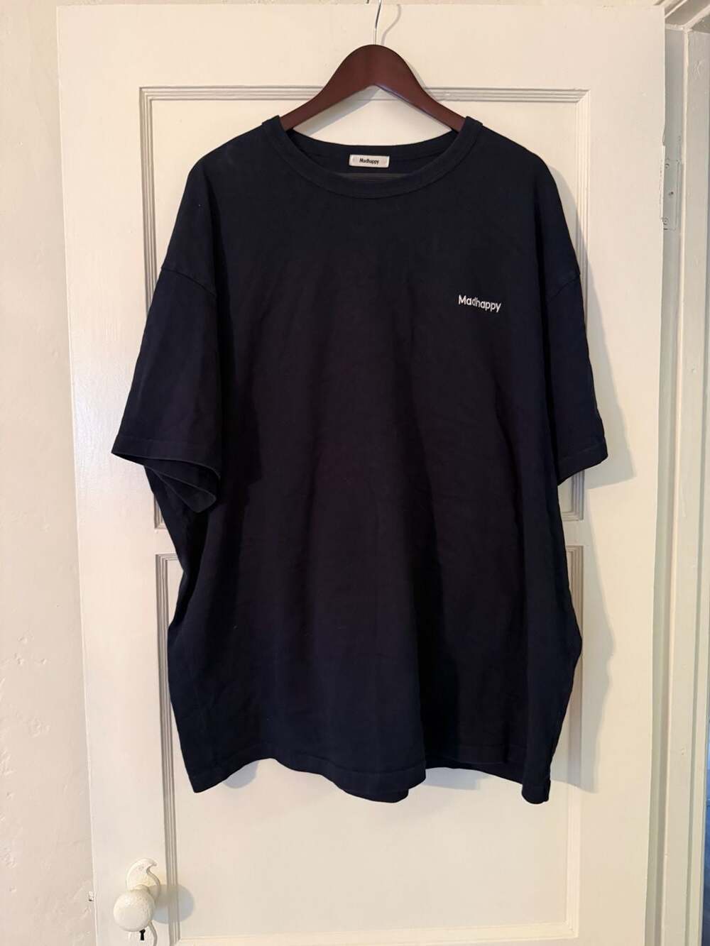Madhappy Classic Logo Oversized Short Sleeve T-Shirt in Navy